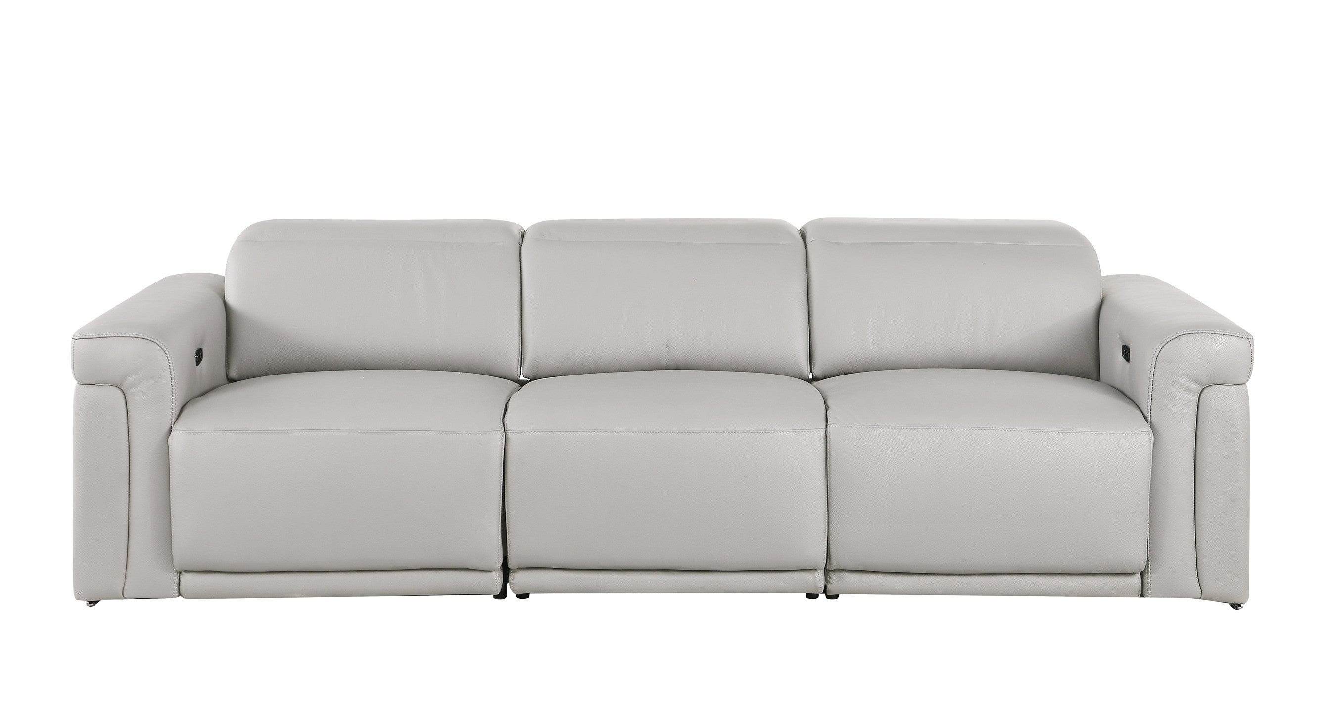 1126 Light Grey Modular Power Reclining Sofa & Loveseat Set
