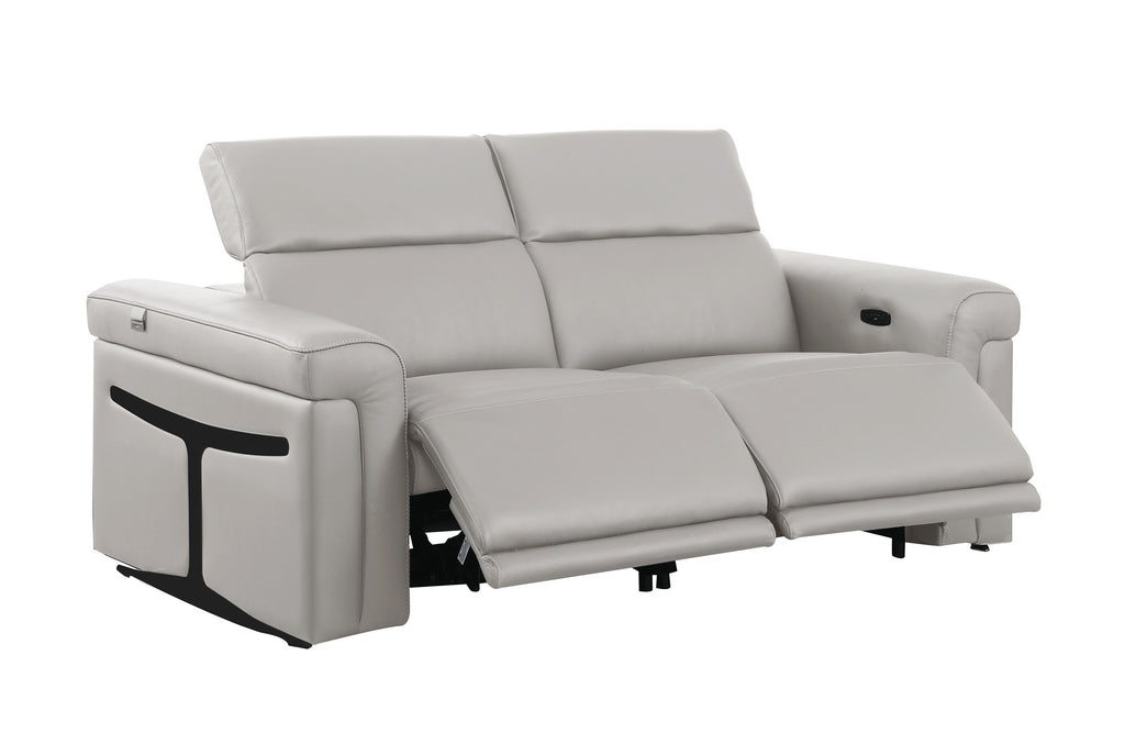 1126 Light Grey Modular Power Reclining Sofa & Loveseat Set