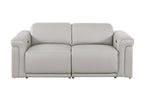 1126 Light Grey Modular Power Reclining Sofa & Loveseat Set