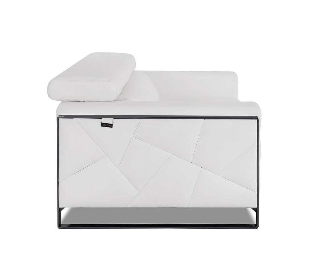 903 Divanitalia Loveseat with Adjustable Headrest in Top-grain Italian Leather
