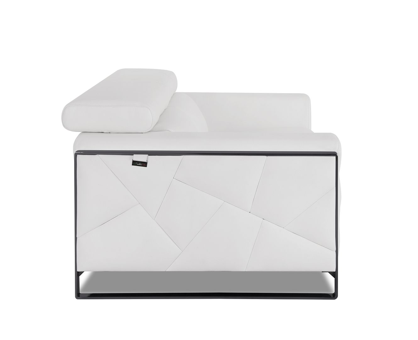 903 Divanitalia Loveseat with Adjustable Headrest in Top-grain Italian Leather
