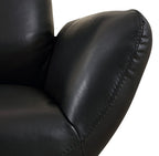 C74 Divanitalia Swivel Chair in Top-grain Italian Leather