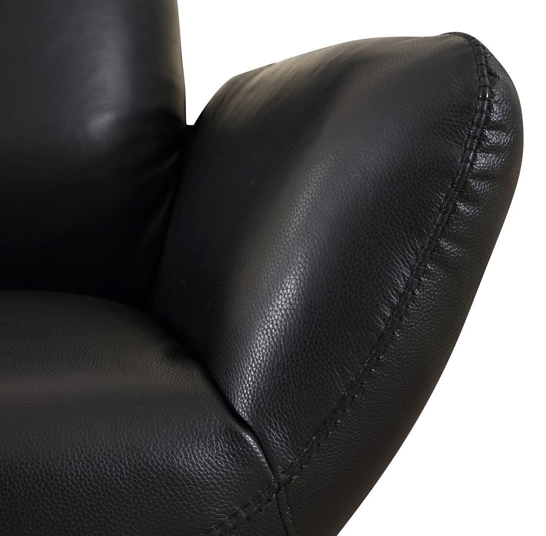 C74 Divanitalia Swivel Chair in Top-grain Italian Leather
