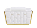 1111 Divanitalia Chair with Adjustable Headrest in Top-grain Italian Leather - White - SKU 1111-WHITE-CH - view 4