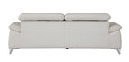 727 Divanitalia Sofa with Adjustable Headrest in Top-grain Italian Leather - White - SKU 727-S-WHITE - view 4