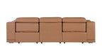 9762 Divanitalia 3-Piece Modular Power Reclining Sofa with 2 Power Recliners in Top Grain Italian Leather