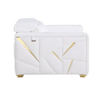 1120 Divanitalia Chair with Adjustable Headrest in Top-grain Italian Leather - White - SKU 1120-WHITE-CH - view 5