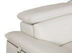 727 Divanitalia Sofa with Adjustable Headrest in Top-grain Italian Leather - White - SKU 727-S-WHITE - view 8