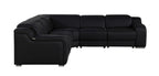 1116 Divanitalia 5-Piece L-Shaped Sectional Sofa in Top Grain Italian Leather with 3 Power Recliners & Power Headrests - Black - SKU 1116-BLACK-5PC-3PWR-SECTIONAL- GROUP - view 4