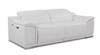 9762 Divanitalia Top Grain Italian Leather Power Reclining Loveseat with Adjustable Headrests