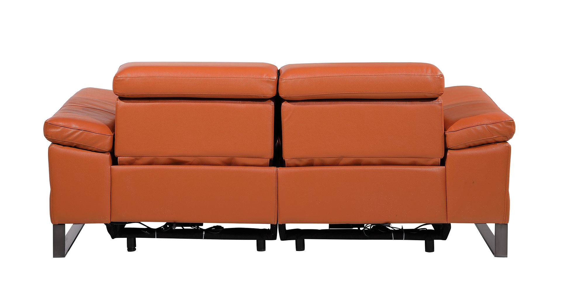 1246 Divanitalia Top Grain Italian Leather Loveseat with Power Headrest