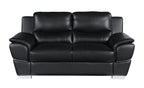 4572 Modern Genuine Leather 3-Piece Sofa Set - Black - SKU 4572 BLACK 3PC (S/L/C) - GROUP - view 5