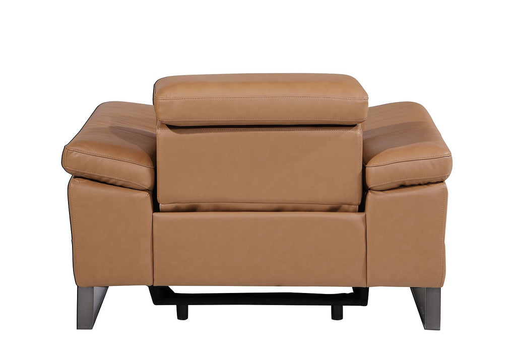 1246 Divanitalia Power Reclining Arm Chairwith Power Headrests - Top Grain Italian Leather
