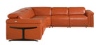 1126 Divanitalia 5-Piece L-Shaped Sectional Sofa in Top Grain Italian Leather with 3 Power Recliners & Power Headrests - Camel - SKU 1126-CAMEL-SEC-5PC-3PWR-SECTIONAL- GROUP - view 4
