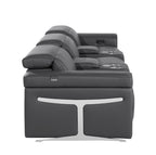 1126 Divanitalia 5-Piece Modular Power Reclining Sofa in Top Grain Italian Leather with 3 Power Recliners & Power Headrests