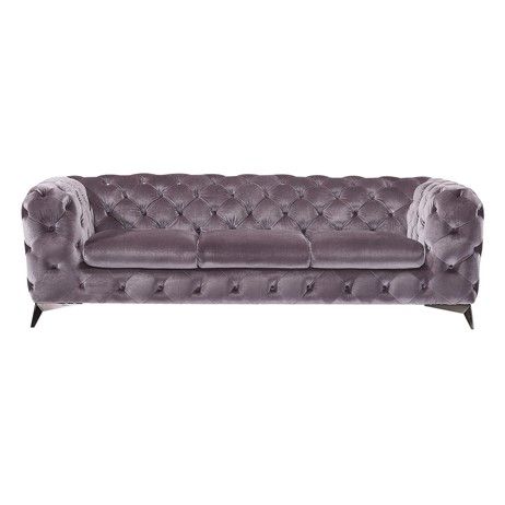 Divani Casa Delilah Modern Grey Fabric Sofa