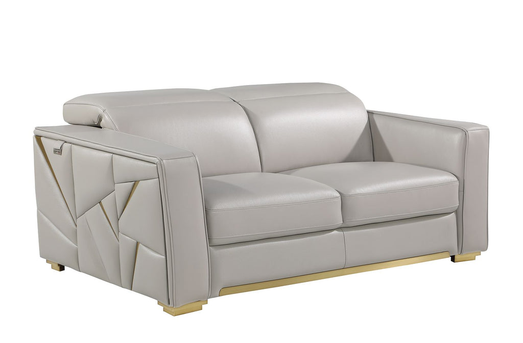 1120 Divanitalia Loveseat with Adjustable Headrest in Top-grain Italian Leather