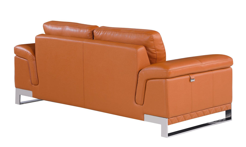 411 Divanitalia Loveseat in Top-grain Italian Leather