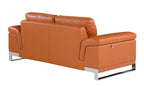 411 Divanitalia Loveseat in Top-grain Italian Leather