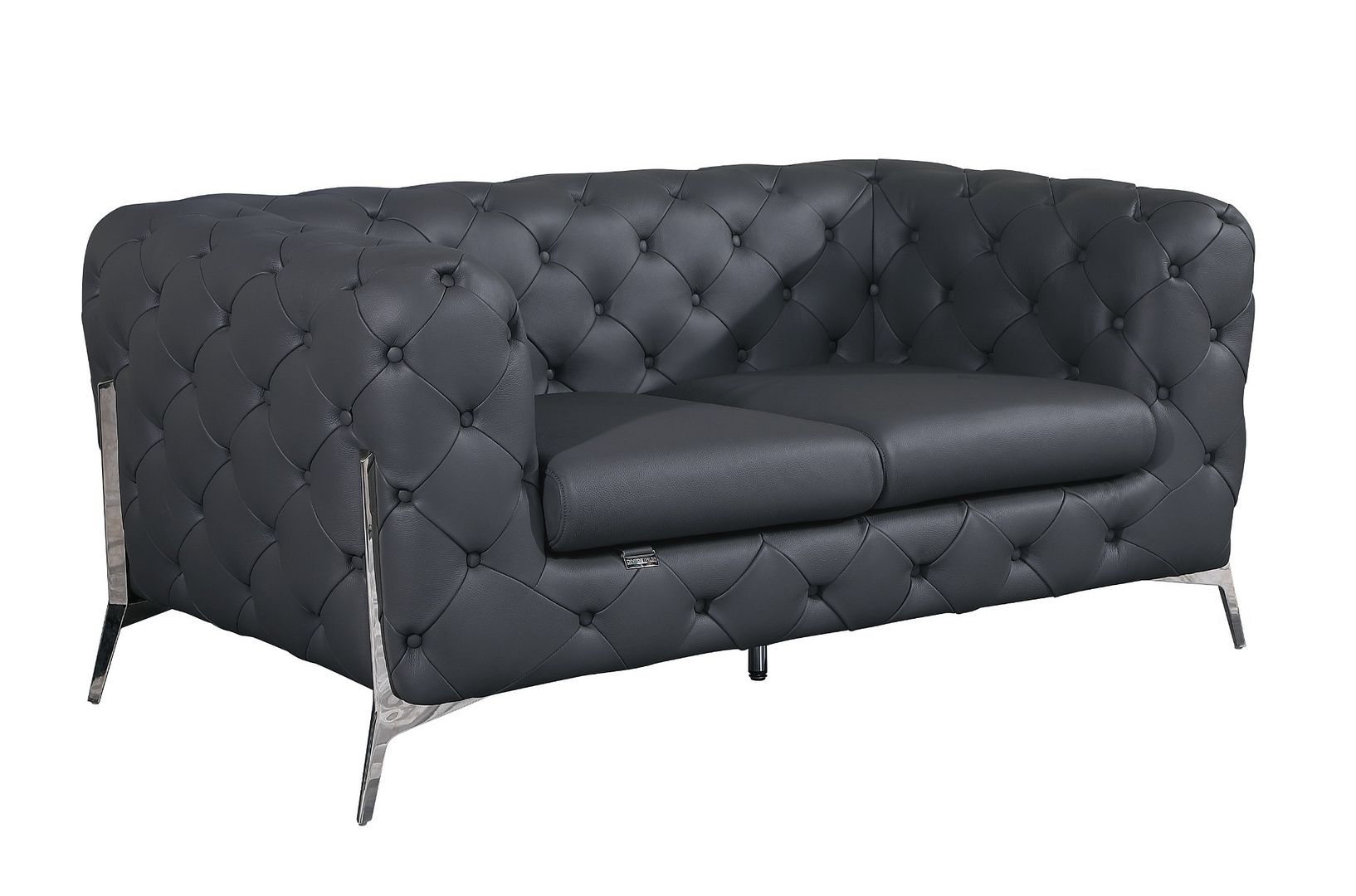 970 Divanitalia Loveseat in Top-grain Italian Leather