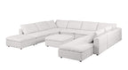 1100 Divanitalia Top-grain Italian Leather 11-Piece Sectional Sofa with Chaise