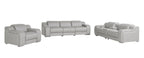 1116 Divanitalia 7-Piece Modular Power Reclining Sofa, Loveseat & Chair Set in Top Grain Italian Leather with 6 Power Recliners & Power Headrests - Light Grey - SKU 1116-LT_GREY-7.6-HT-3PC - view 3