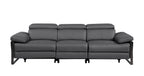 1246 Divanitalia Modular Power Dual Reclining Sofa with Power Reclining Headrests - Top Grain Italian Leather - Dark Grey - SKU 1246-DK-GREY-3.2-S-HT - view 3