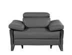 1246 Divanitalia Power Reclining Arm Chairwith Power Headrests - Top Grain Italian Leather