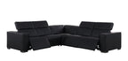 1208 Leather Reclining Set - Sofa & Loveseat with 4 Power Recliners