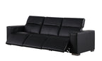 1208 Genuine Leather Triple Power Reclining Sofa - Black - SKU 1208-BLACK-3.3-HT - view 5