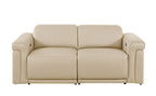 1126 Divanitalia 5-Piece Modular Power Reclining Sofa and Loveseat Set in Top Grain Italian Leather with 4 Power Recliners & Power Headrests - Beige - SKU 1126-BEIGE-5.4-HT-2PC - view 8