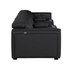 1224 Divanitalia 5-Piece Modular Power Reclining Sofa in Top Grain Italian Leather with 3 Power Recliners & Power Headrests - Black - SKU 1224-BLACK-5.3-HT - view 6