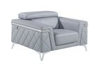 1140 Divanitalia Chair with Adjustable Headrest in Top-grain Italian Leather
