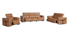 1126 Divanitalia 6-Piece Modular Power Reclining Sofa, Loveseat & Chair Set in Top Grain Italian Leather with 6 Power Recliners & Power Headrests - Cognac - SKU 1126-COGNAC-6.6-HT-3PC - view 4