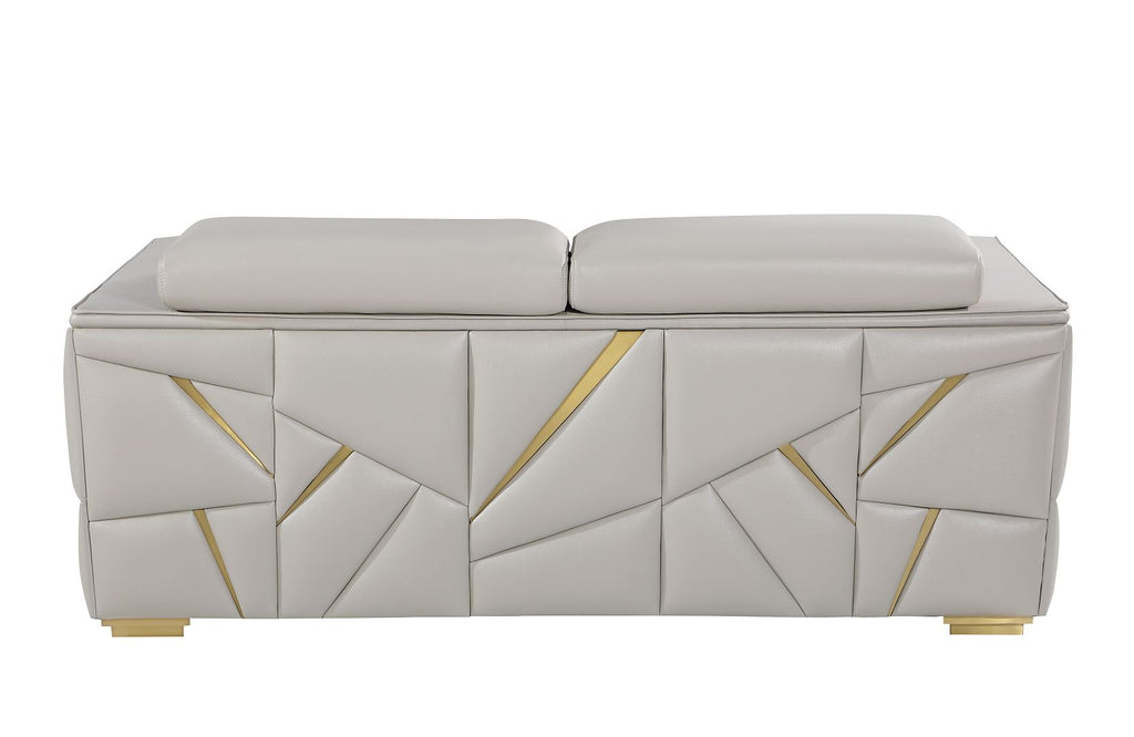 1120 Divanitalia Loveseat with Adjustable Headrest in Top-grain Italian Leather