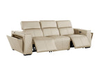 1224 Divanitalia 3-Piece Modular Power Reclining Sofa in Top Grain Italian Leather with 2 Power Recliners & Power Headrests