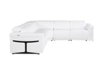 1126 Divanitalia 5-Piece L-Shaped Sectional Sofa in Top Grain Italian Leather with 3 Power Recliners & Power Headrests - White - SKU 1126-WHITE-SEC-5PC-3PWR-SECTIONAL-GROUP - view 4