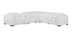 1208 6-Piece L-Shaped Leather Reclining Sectional Sofa with 3 Power Recliners
