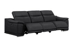 2679 Power Reclining Sofa, Loveseat & Chair Set in Genuine Leather - 6 Recliners - Black - SKU 2679-BLACK-6.6-HT-3PC - view 3