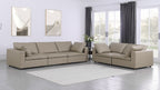 1100 Divanitalia 2-Piece Sofa Set - Top-grain Italian Leather - Beige