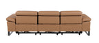 1246 Divanitalia Modular Power Triple Reclining Sofa with Power Reclining Headrests - Top Grain Italian Leather - Cognac - SKU 1246-COGNAC-3.3-HT - view 7