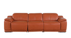 9762 Divanitalia 3-Piece Modular Power Reclining Sofa with 3 Power Recliners in Top Grain Italian Leather