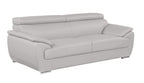 4571 Modern Genuine Leather 3-Piece Sofa Set - Light Grey - SKU 4571-LV LIGHT GREY 3PC (S/L/C) - GROUP - view 4