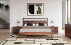 Berlin - Modern Walnut Bed - Modern Walnut Bed