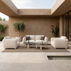 Palma - Outdoor Grey Olefin Fabric Sofa Set