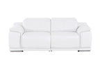 2679 Genuine Leather Loveseat with Dual Power Recliners - White - SKU 2679-WHITE-2.2-HT - view 3
