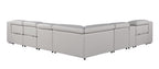 1116 Divanitalia 7-Piece L-Shaped Sectional Sofa in Top Grain Italian Leather with 3 Power Recliners & Power Headrests - Light Grey - SKU 1116-LT-GREY-7PC-3PWR-SECTIONAL- GROUP - view 6