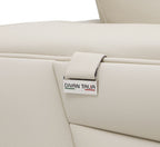 998 Divanitalia Cream Left Arm Facing Sectional Sofa in Top-grain Italian Leather