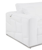 998 Divanitalia Cream Right Arm Facing Sectional Sofa in Top-grain Italian Leather - White - SKU 998-Sectional-RAF-CHAISE-WHITE - view 12