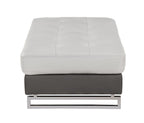 8136 Genuine Leather Ottoman